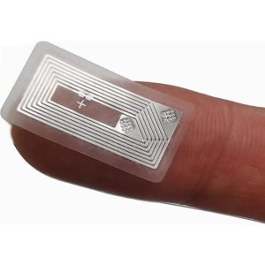 Ntag213 fudan 21x11mm şeffaf nfc yapışkanlı etiket