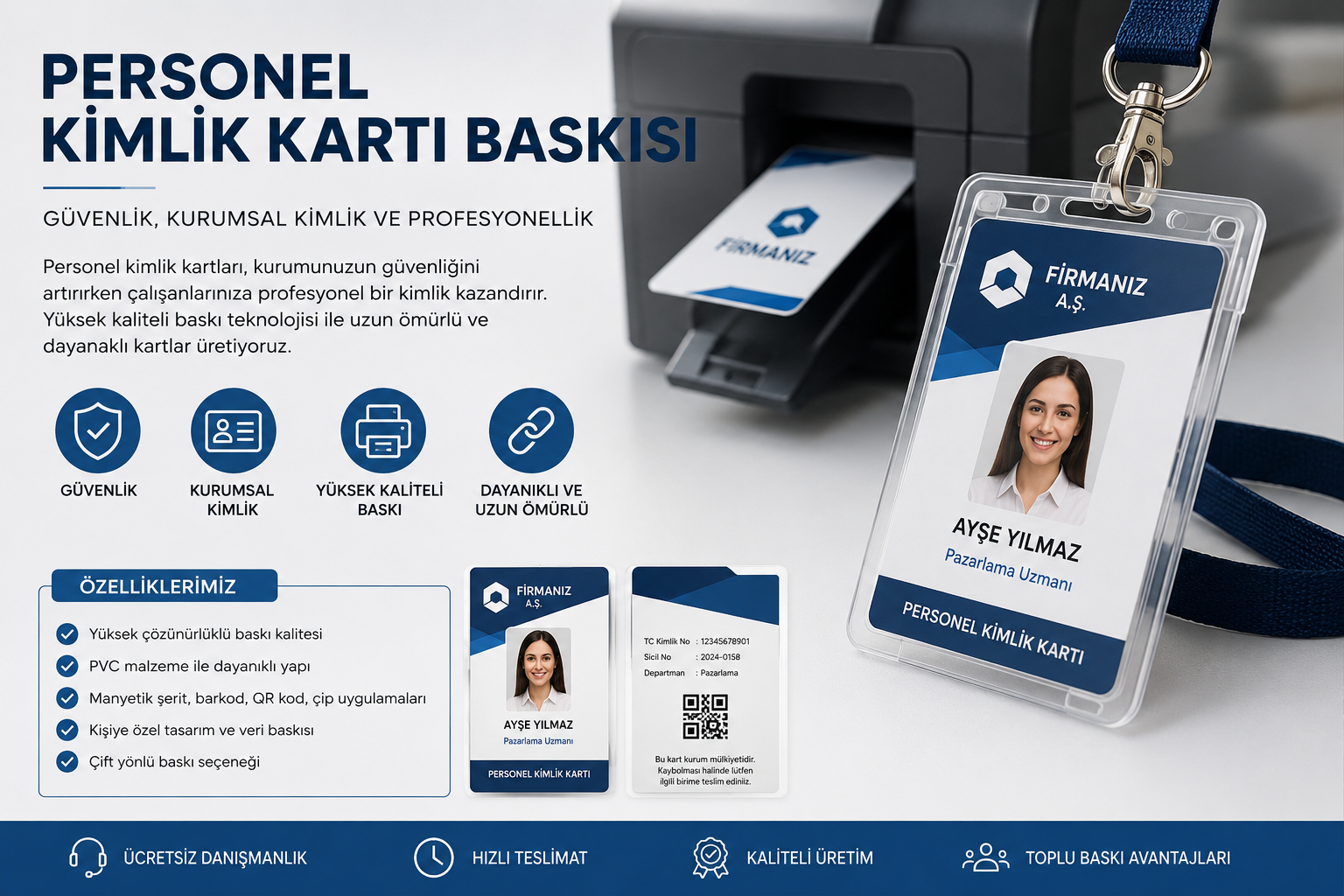 ID kimlik ve personel kartı